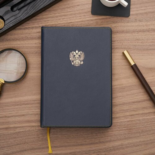 Кожаный ежедневник с гербом России MONOMOUNT