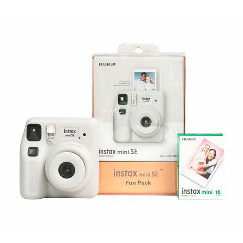 Фотоаппарат моментальной печати Fujifilm Instax MINI SE Fun Pack серый 12490₽