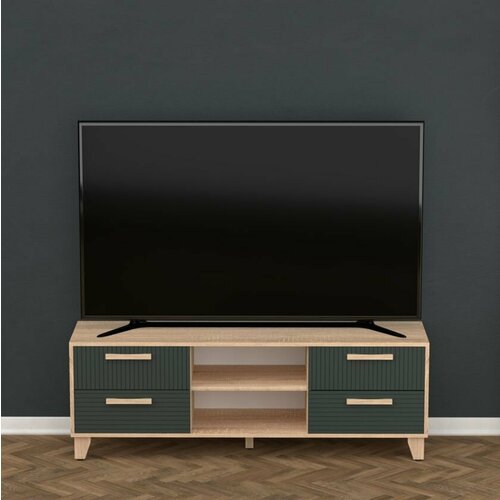 Тумба с нишей под ТВ Копенгаген ЛДСП Дуб Сонома МДФ Авокадо 13886₽