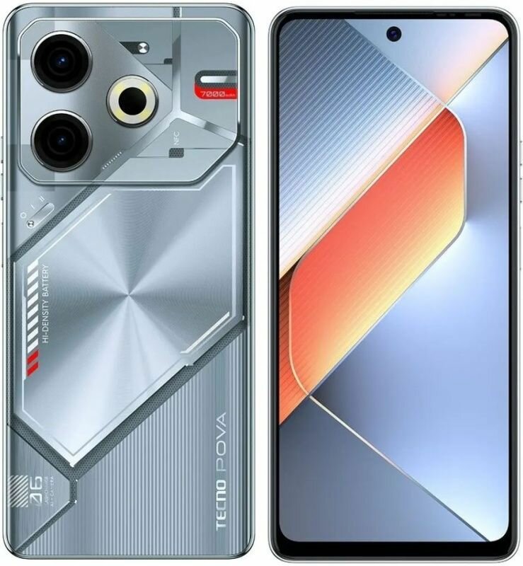 Смартфон TECNO POVA 6 Neo 8/128 Гб, Starry Silver