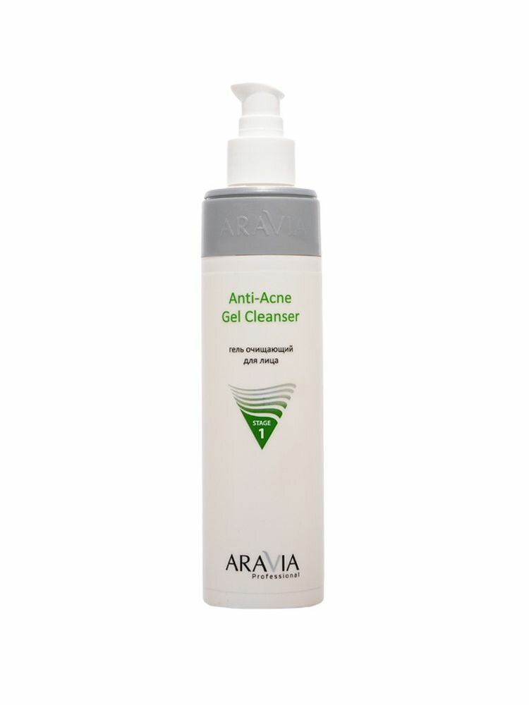 Изображение Гель для умывания ARAVIA PROFESSIONAL ANTI-ACNE для жирной и проблемной кожи (очищающий) 250 мл