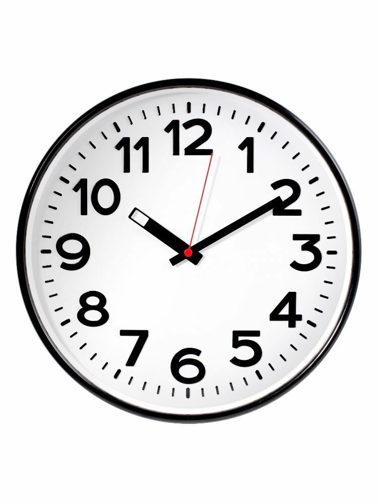 Troyka Часы настенные, диаметр 305мм черный