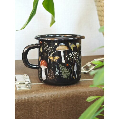 Эмалированная кружка Грибы (без оплетки)