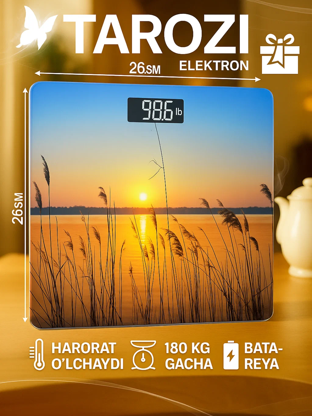 Электронные весы, бытовые, напольные, прозрачное стекло, прямоугольные, до 180 кг