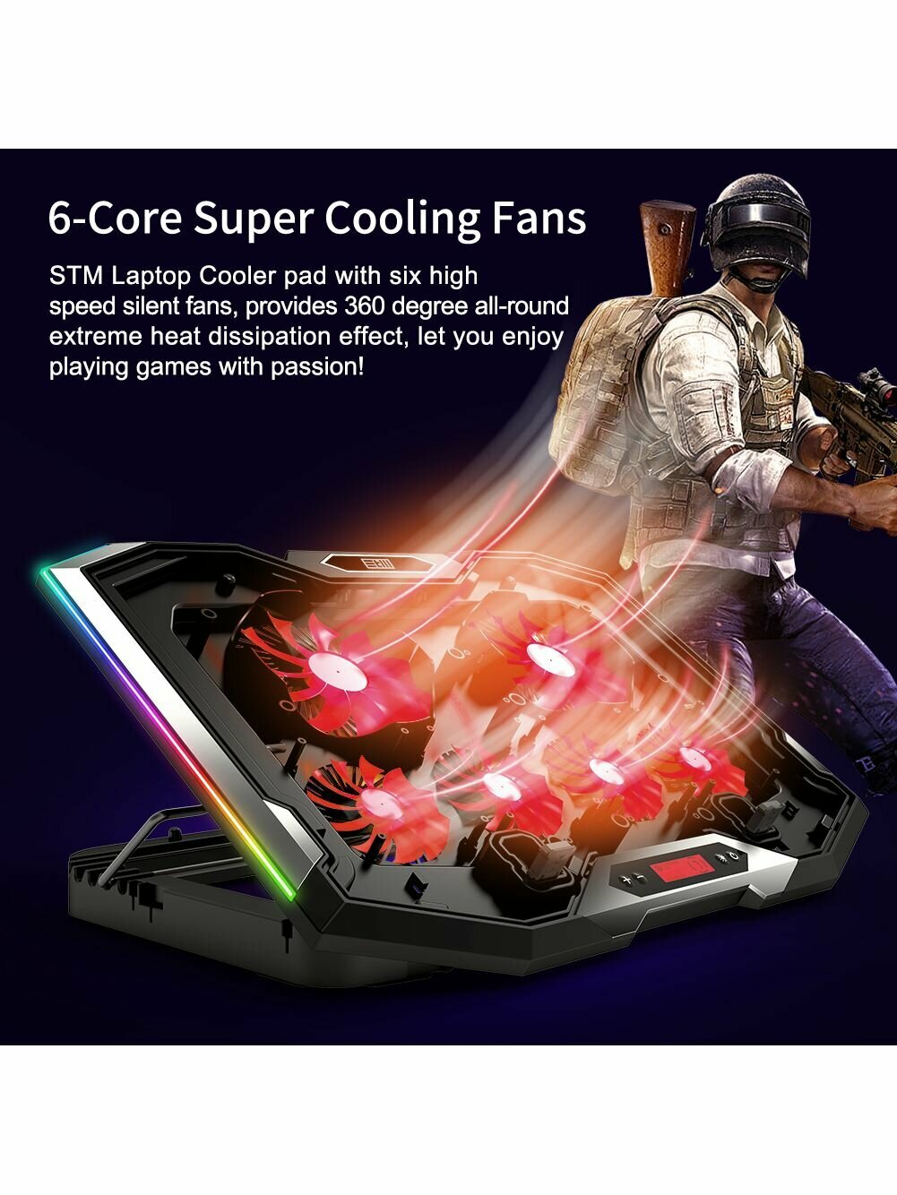 Подставки И Столики Для Ноутбуков Xiaomi Подставка для ноутбука STM Laptop Cooling IP99