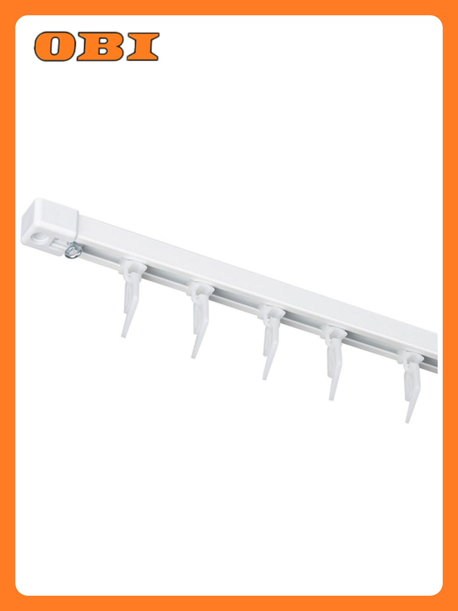 Карниз 1 полос алюминевый katal5 белый 200 см