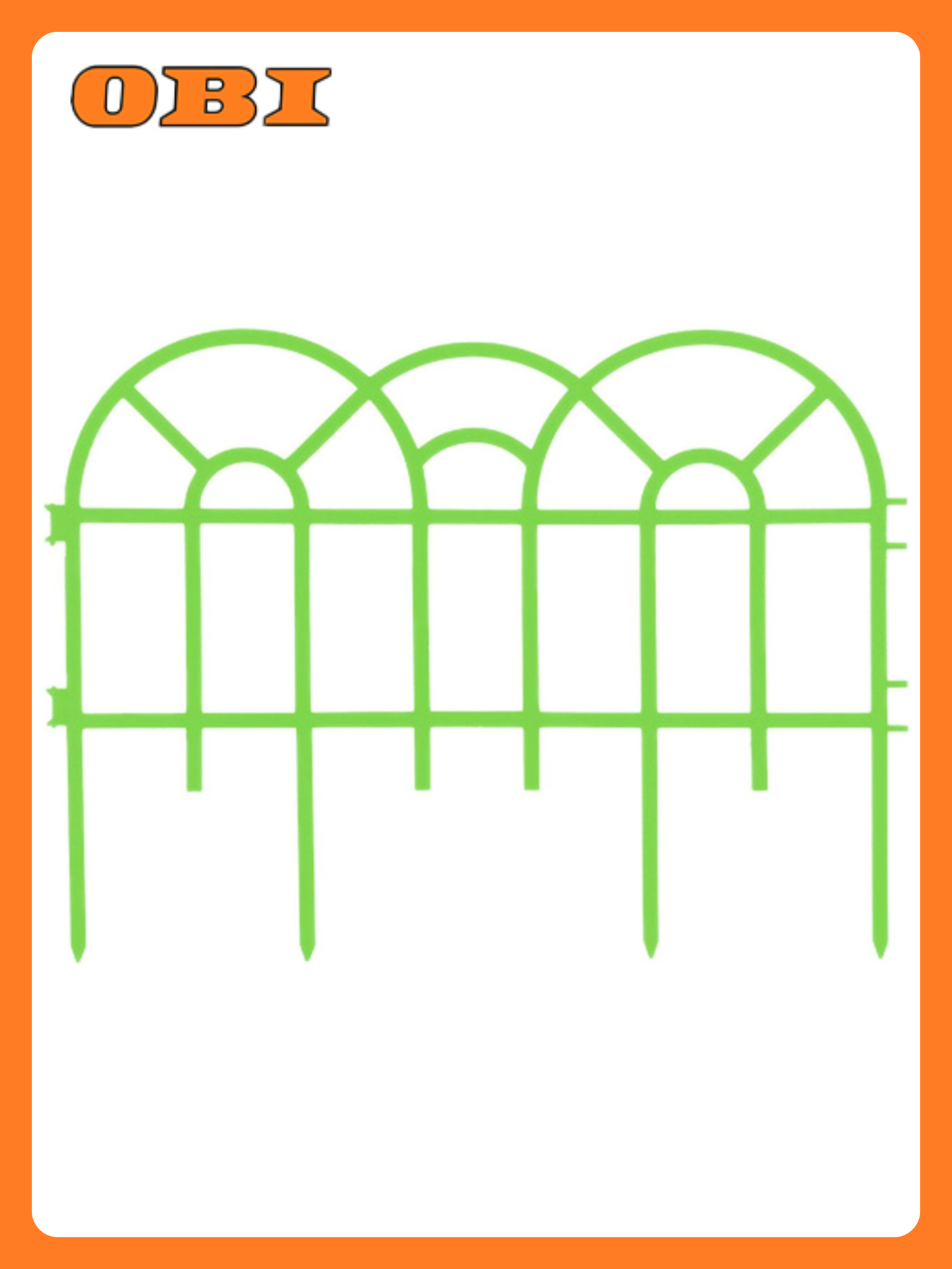 Ограждение садовое Дачная Мозаика Аркада 13077 салатовый 300х0 5х33 5 см 