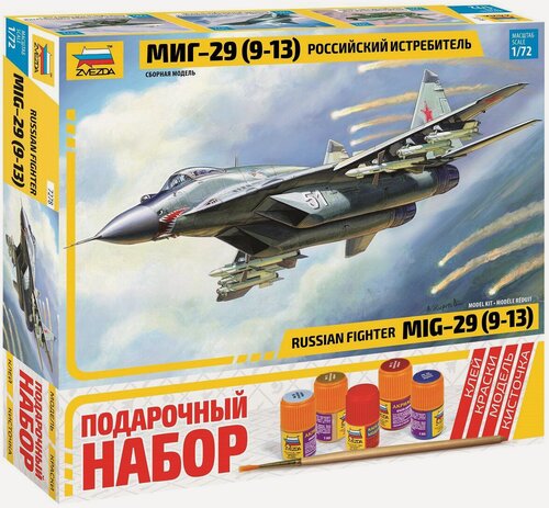 Изображение товара Сборная модель самолета ZVEZDA Российский истребитель МиГ-29 (9-13) (7278П) 1:72
