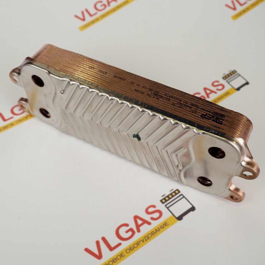 фото Вторичный теплообменник ГВС SWEP (радиатор горячей воды) для котла Protherm Протерм Гепард Пантера, Vaillant Вайлант Atmo TEC Turbo TEC