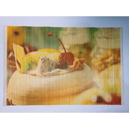 Салфетка сервировочная из бамбука с рисунком 