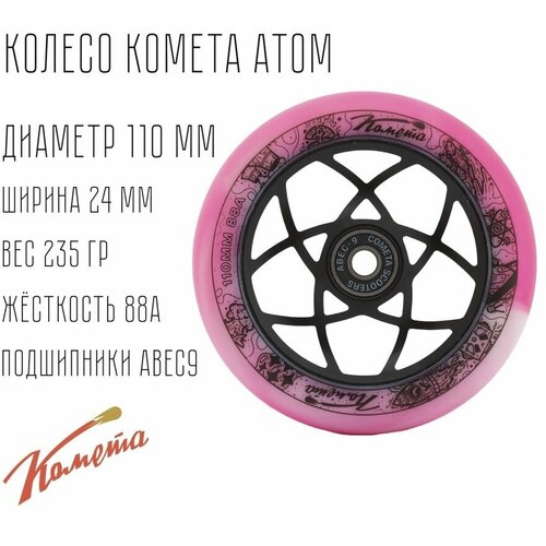 Колесо для трюкового самоката Комета Атом 110 мм