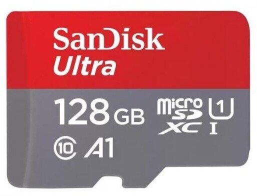 Карта памяти 128Gb - SanDisk Micro Secure Digital Ultra UHS I SDSQUAB-128G-GN6MN