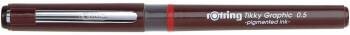 Ручка для черчения Rotring Tikky Graphic 0.5мм черн.:черные корпус бордовый - фото №5
