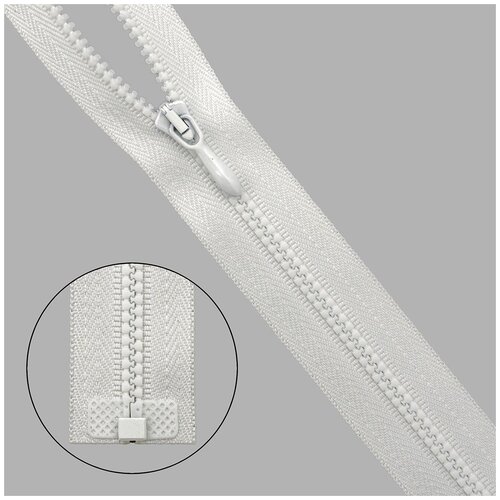 фото Молния трактор т0 (4,5мм) 1 замок 50см arta-f (001 белый)