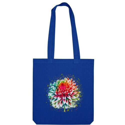 Сумка шоппер Us Basic, синий сумка яркий цветок брызги краски красный