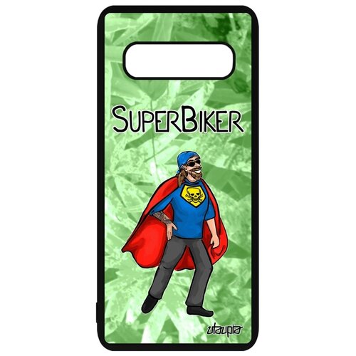 фото Чехол для samsung galaxy s10 plus, "супербайкер" рисунок мотард utaupia
