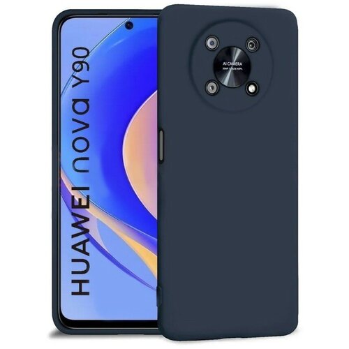 Накладка силиконовая Silicone Cover для Huawei Nova Y90 синий
