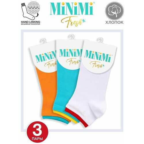 Носки MiNiMi, 3 пары, размер 35-38 (23-25), мультиколор носки женские х б minimi cotone1101 набор 4 шт размер 35 38 acqua голубой