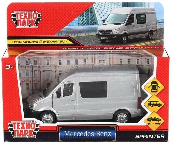 Модель SPRINTERVAN-14-SR MERCEDES-BENZ SPRINTER Серебристый Технопарк в кор.