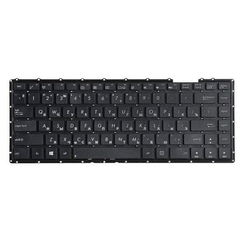 Клавиатура для ноутбука Asus F401 F401A F401U X401 X401A X401U черная без рамки гор Enter ZeepDeep 527₽