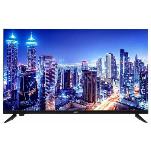 Телевизор JVC LT-32M595, 32' (81 см), 1366x768, HD, 16:9, SmartTV, Wi-Fi, безрамочный, черный телевизор jvc lt 32m590 32