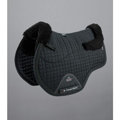 фото Вальтрап для лошади из мериносовой шерсти european saddle pad - gp/jump square (черный) нет бренда