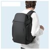 Рюкзак каркасный, премиум, водонепроницаемый,USB, защита от царапин, черный - изображение
