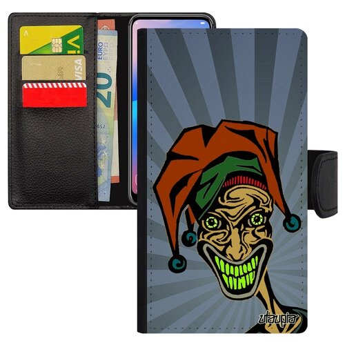 фото Чехол книжка на мобильный apple iphone 7, "джокер" joker покер utaupia