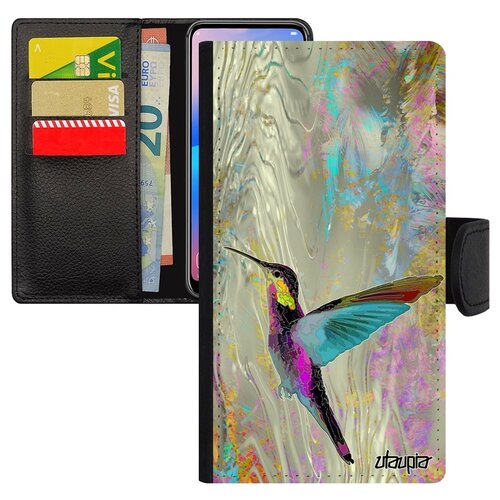 фото Чехол-книжка для смарфона galaxy s10e, "колибри" природа рисунок utaupia