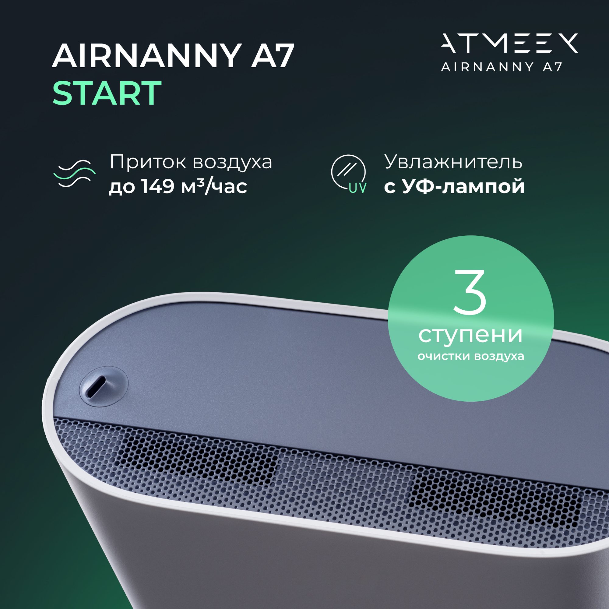 Компактная система приточной вентиляции ATMEEX AIRNANNY A7 Start - фотография № 2