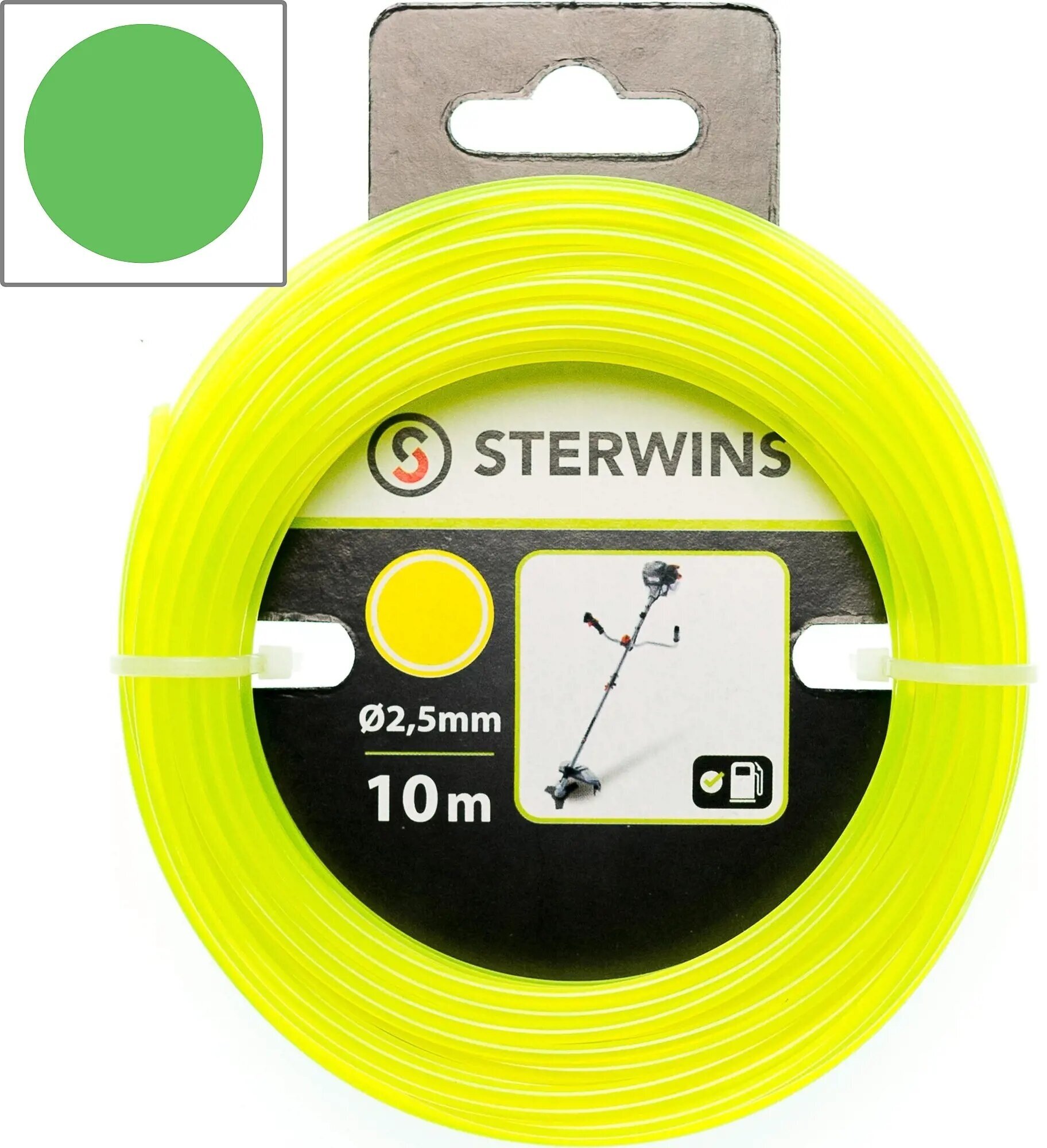 Леска для триммера Sterwins ø2.5 мм 10 м круг