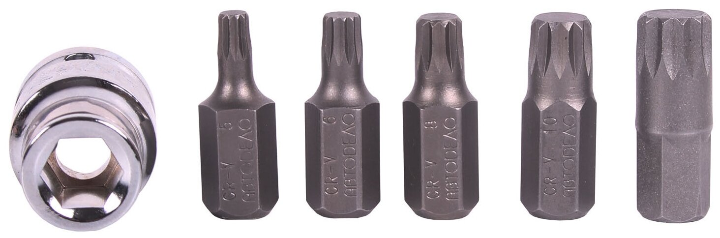 Набор АвтоDело вставок (бит) spline M5-M12 11 предметов 40641