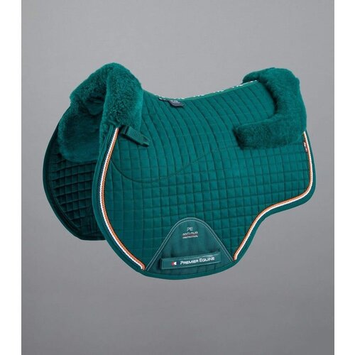 фото Вальтрап для лошади из мериносовой шерсти european saddle pad - gp/jump square (зеленый) нет бренда