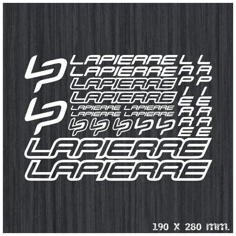 Комплект стикеров на велосипед "LAPIERRE 3", красный