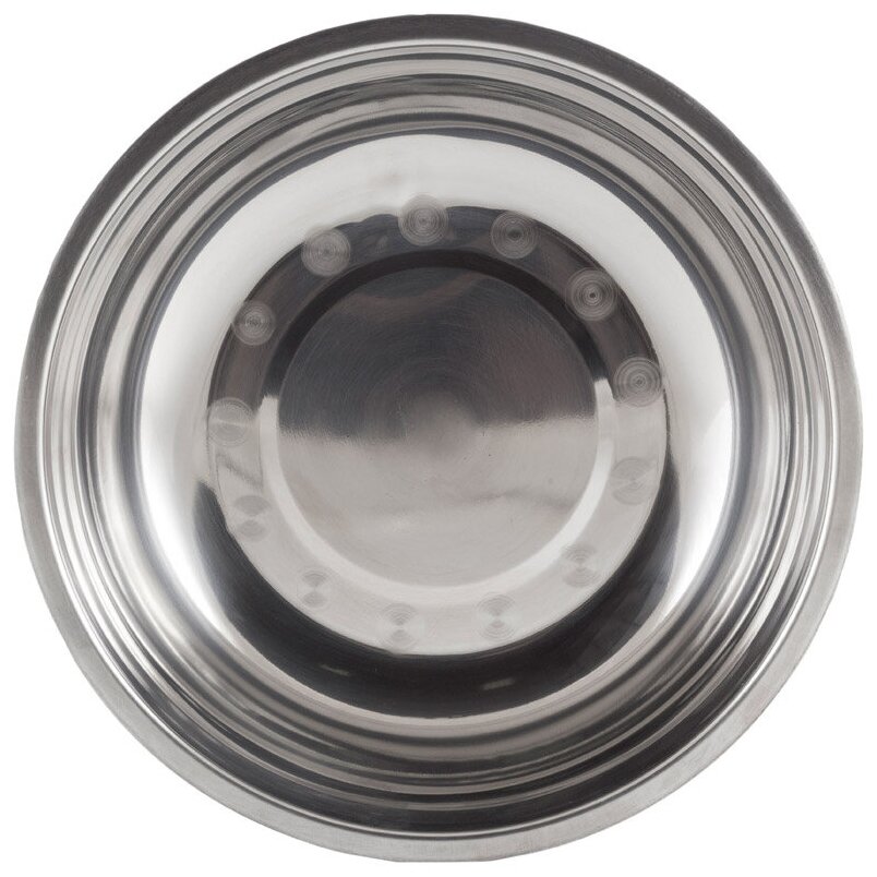 Миска Bowl-27, объем 2,8 л, с расширенными краями, из нержавеющей стали, зеркальная полировка, диаметр 27 см
