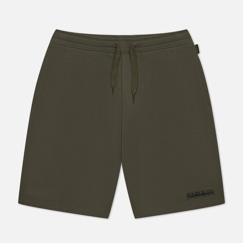 фото Мужские шорты napapijri box bermuda оливковый, размер s