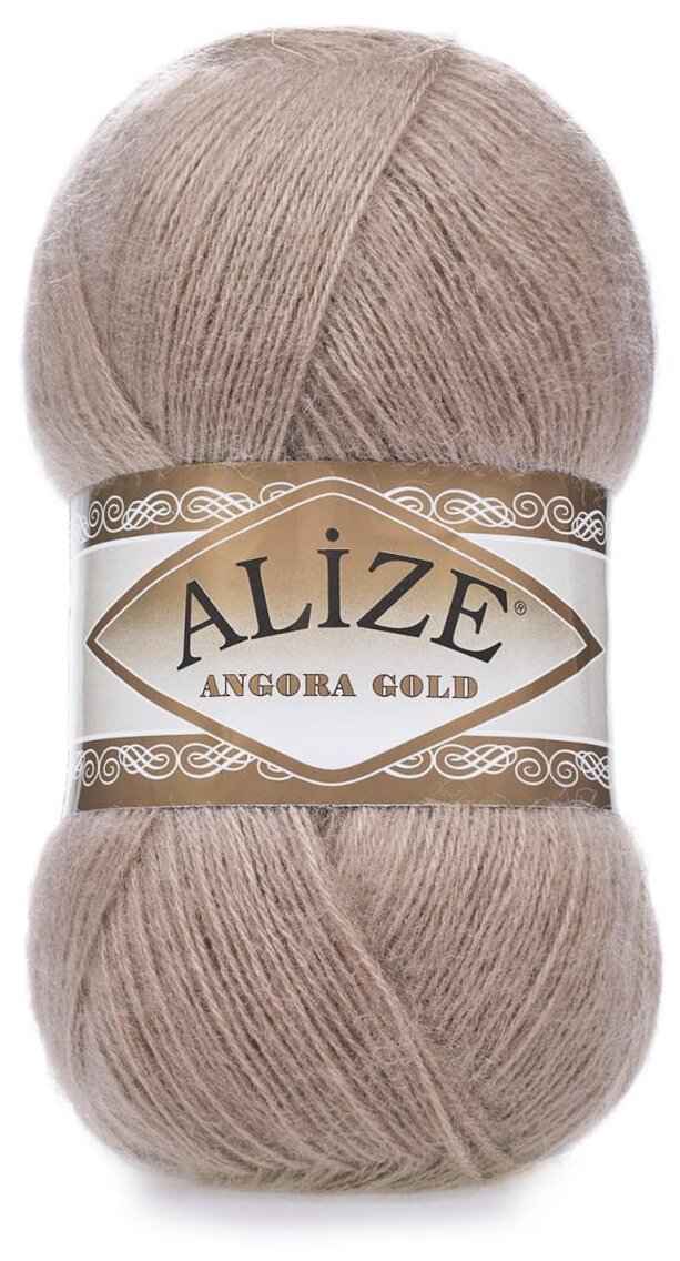 Пряжа Alize Angora Gold (Ангора Голд) 542 кора 20% шерсть, 80% акрил 100г 550м 5шт