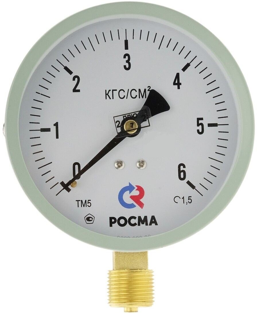 Манометр ТМ-510Р.00 М2 (0-6кгс/см2) М20×1,5, кл. т.1,5