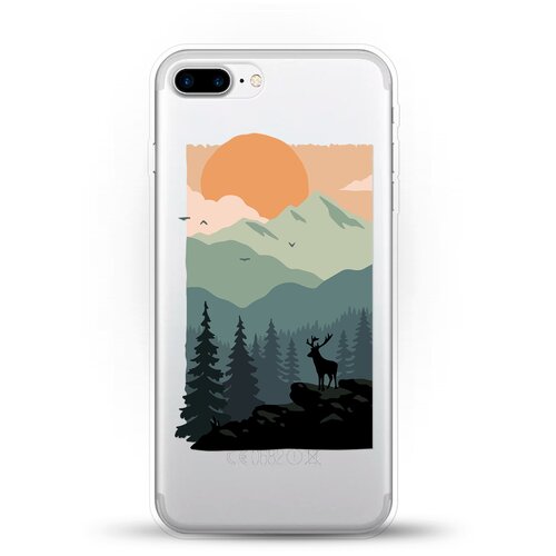 фото Силиконовый чехол горы и лес на apple iphone 8 plus andy & paul