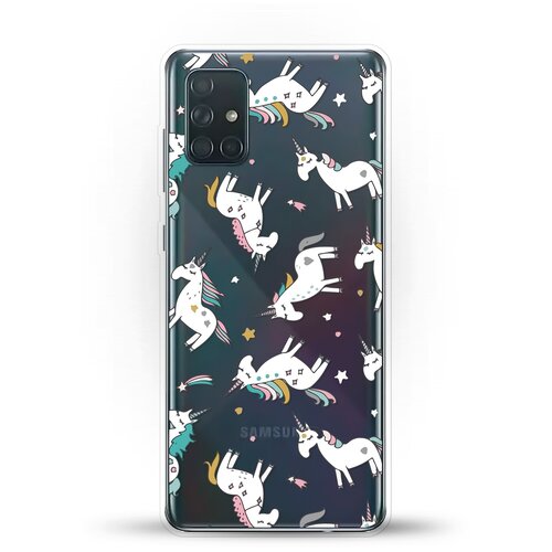 фото Силиконовый чехол единороги на samsung galaxy a71 andy & paul