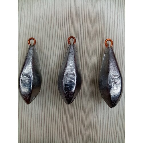 фото Карповый груз для рыбалки "горизонт" с ушком. 70 гр. 3 шт. нет