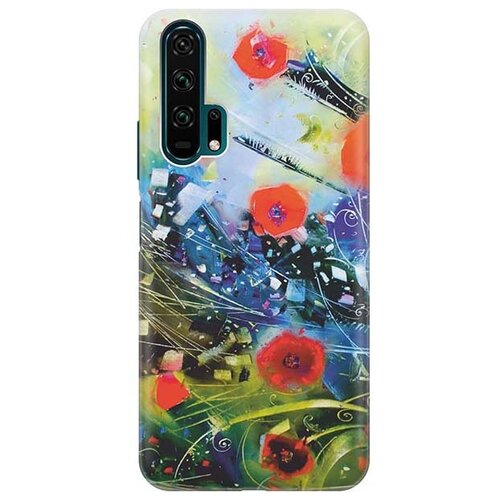 фото Чехол - накладка artcolor для honor 20 pro с принтом "яркие цветы" re:pa
