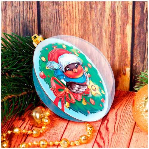 фото Набор для творчества 'аппликация в шаре 'снегирь' арт узор