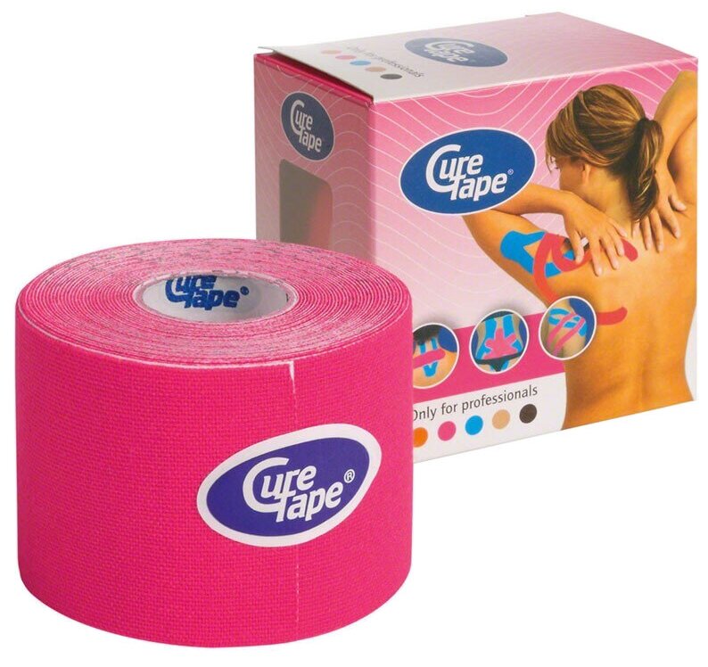 Кинезио тейп CureTape 5 м х 5 см (160165-pink, розовый, -, PR, 5см)