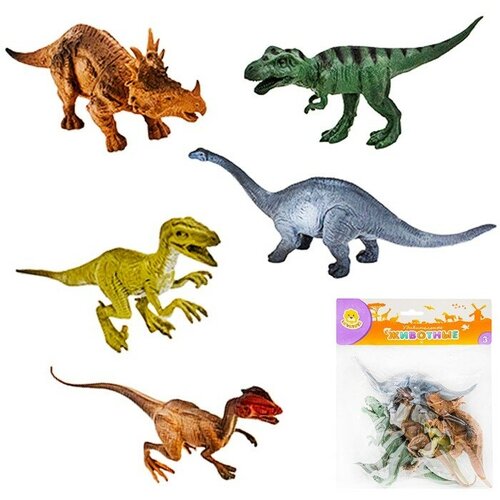 Набор животных Levatoys YSK164 Динозавры в пак.