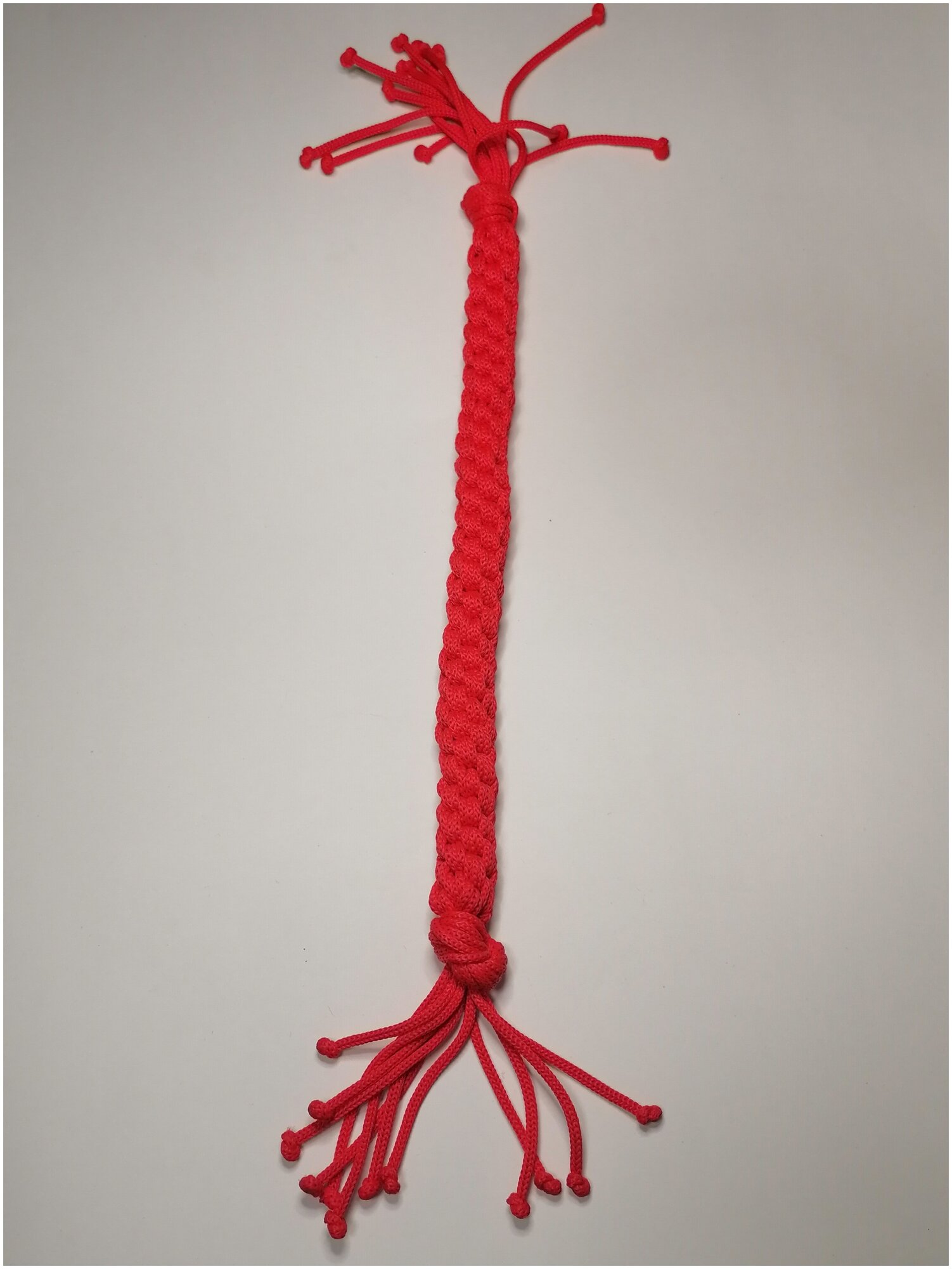 Игрушка для средних и крупных пород собак "Канатик-Кусатик" 40 см, красный