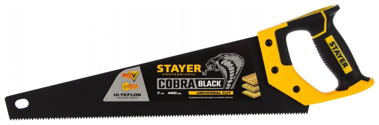 Универсальная ножовка STAYER Cobra Black 400 мм ( 2-15081-40_z01 )