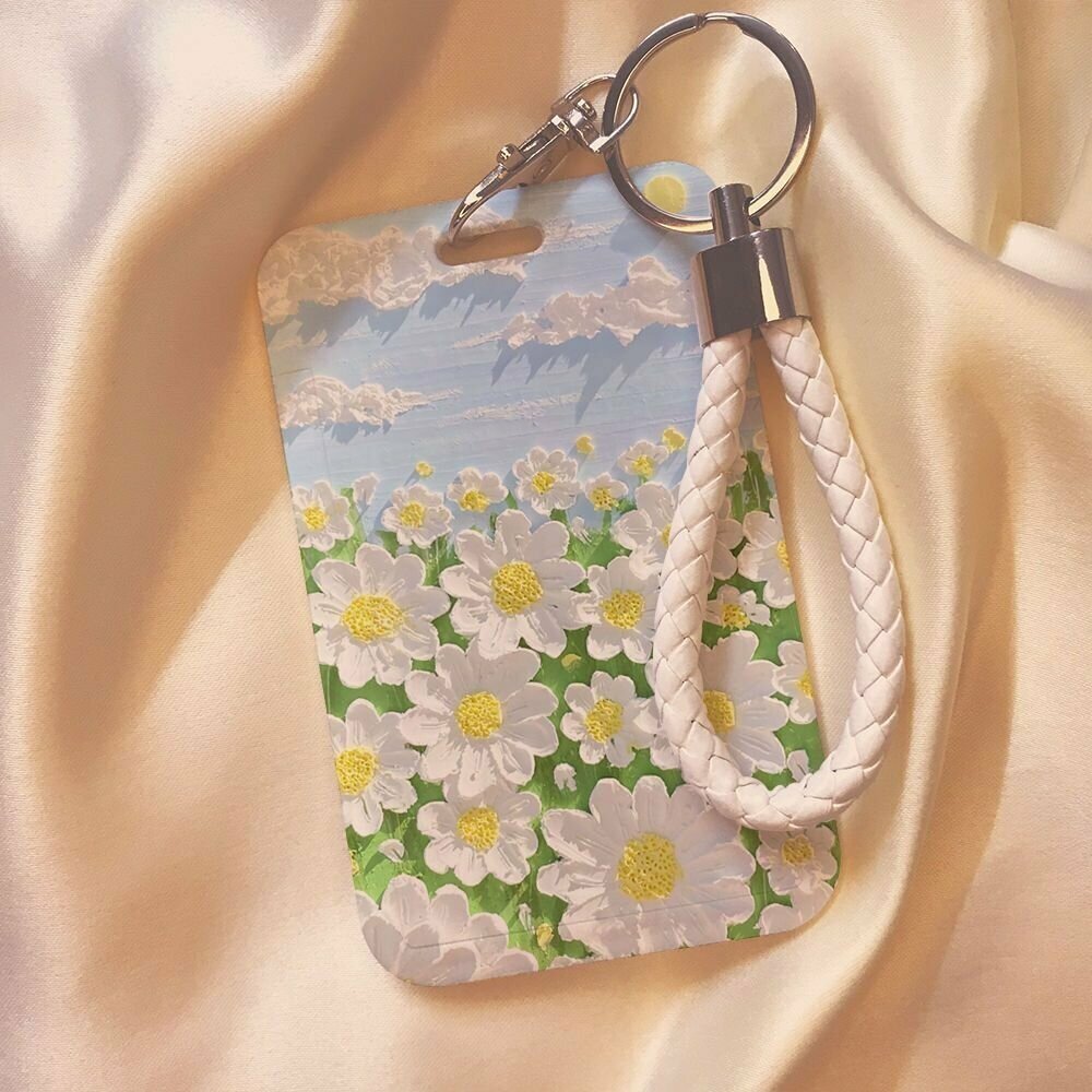 Картхолдер , фактура глянцевая, желтый, голубой, белый, зеленый — фото 1