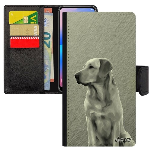 фото Чехол-книжка на мобильный xiaomi mi 8, "лабрадор" собачий животное utaupia