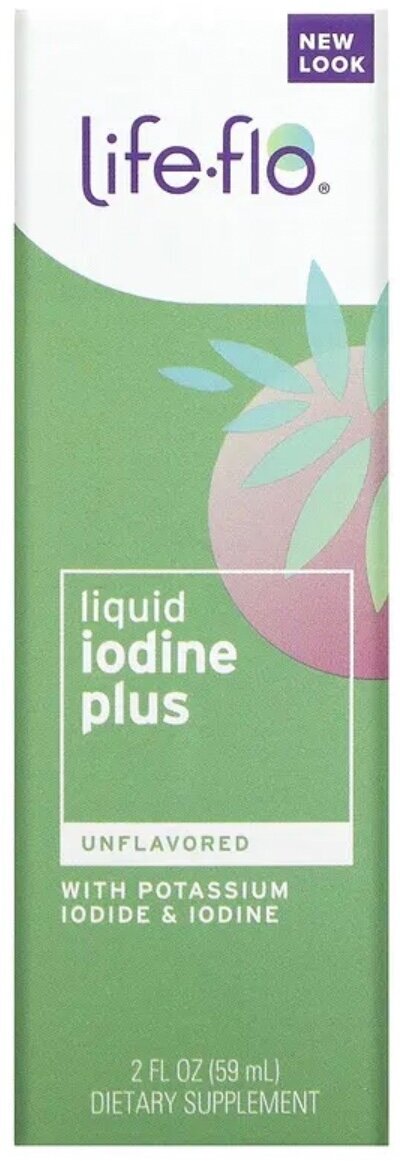 Life-flo, Liquid Iodine Plus, жидкий йод плюс, 59 мл (2 жидк. унции)